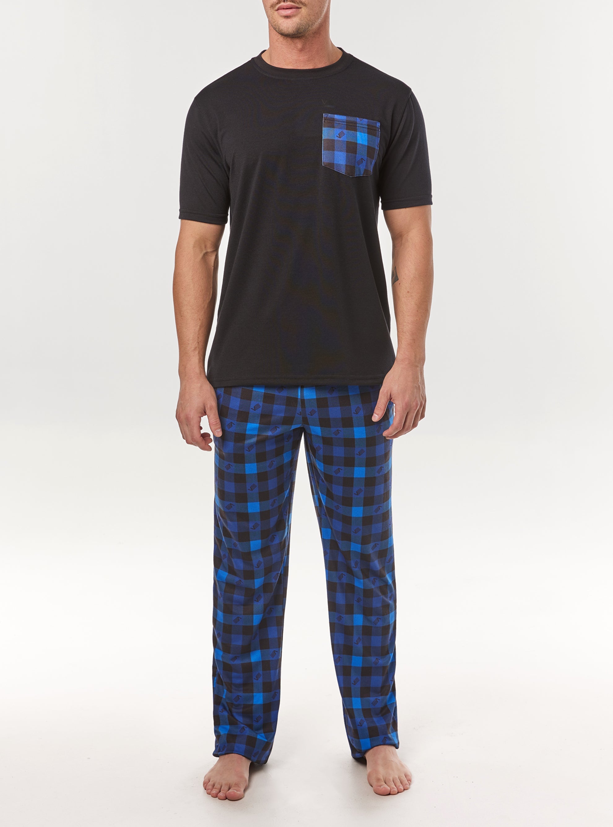 Blue multiple combo pajama set