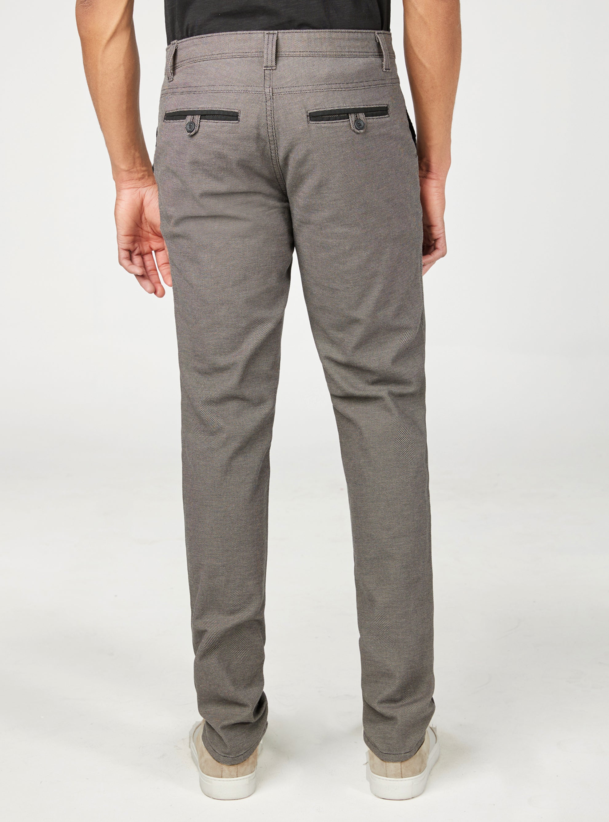 Casual pants with black detail
