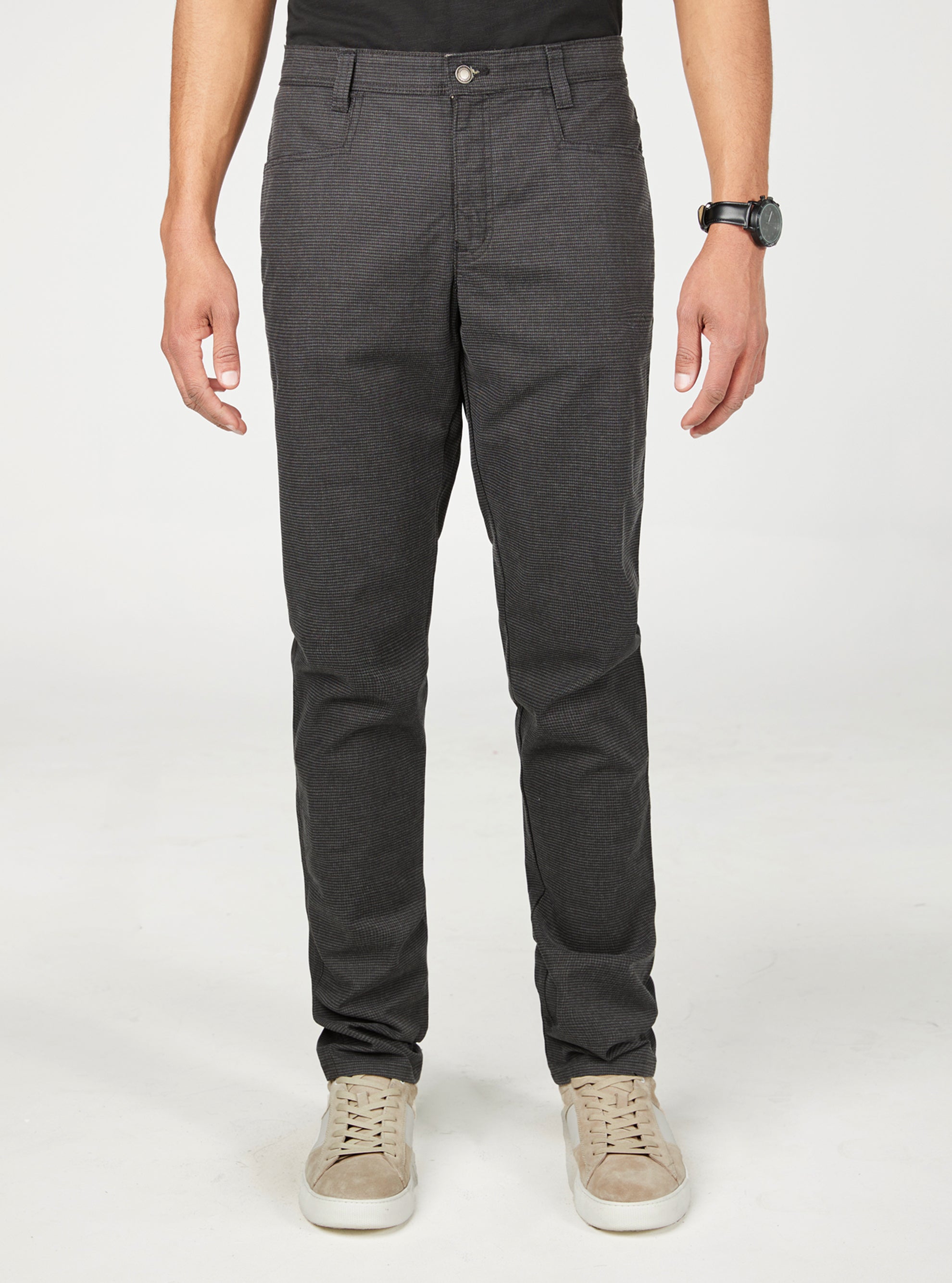 Gray jeans style casual pants