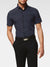 Dark navy stretch short-sleeved shirt