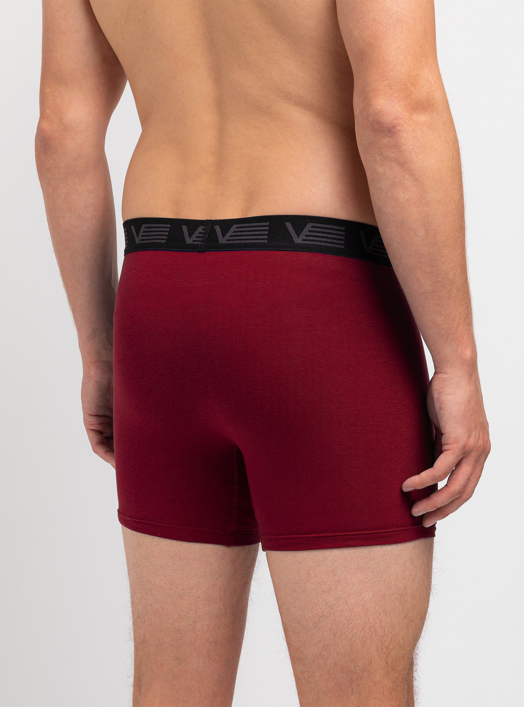 Boxer solid color red